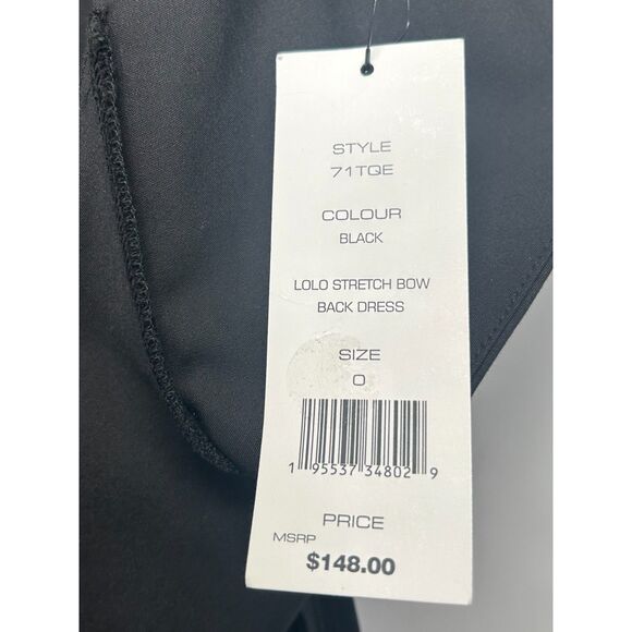 French Connection “Lolo Stretch Bow Back” Dress – Size 0 – NWT - Picture 7 of 9